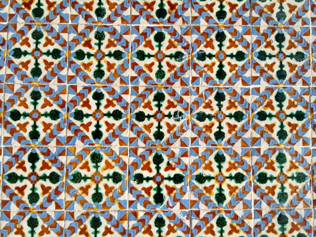 Capa proteção de livros personalizada Azulejos