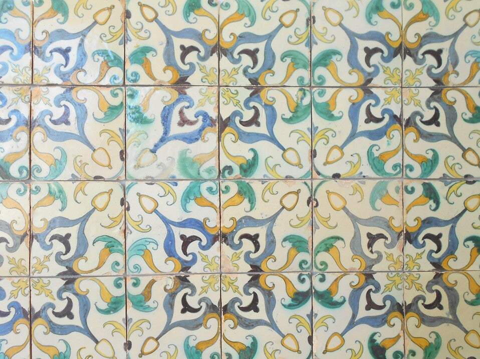 Capa proteção de livros personalizada Azulejos