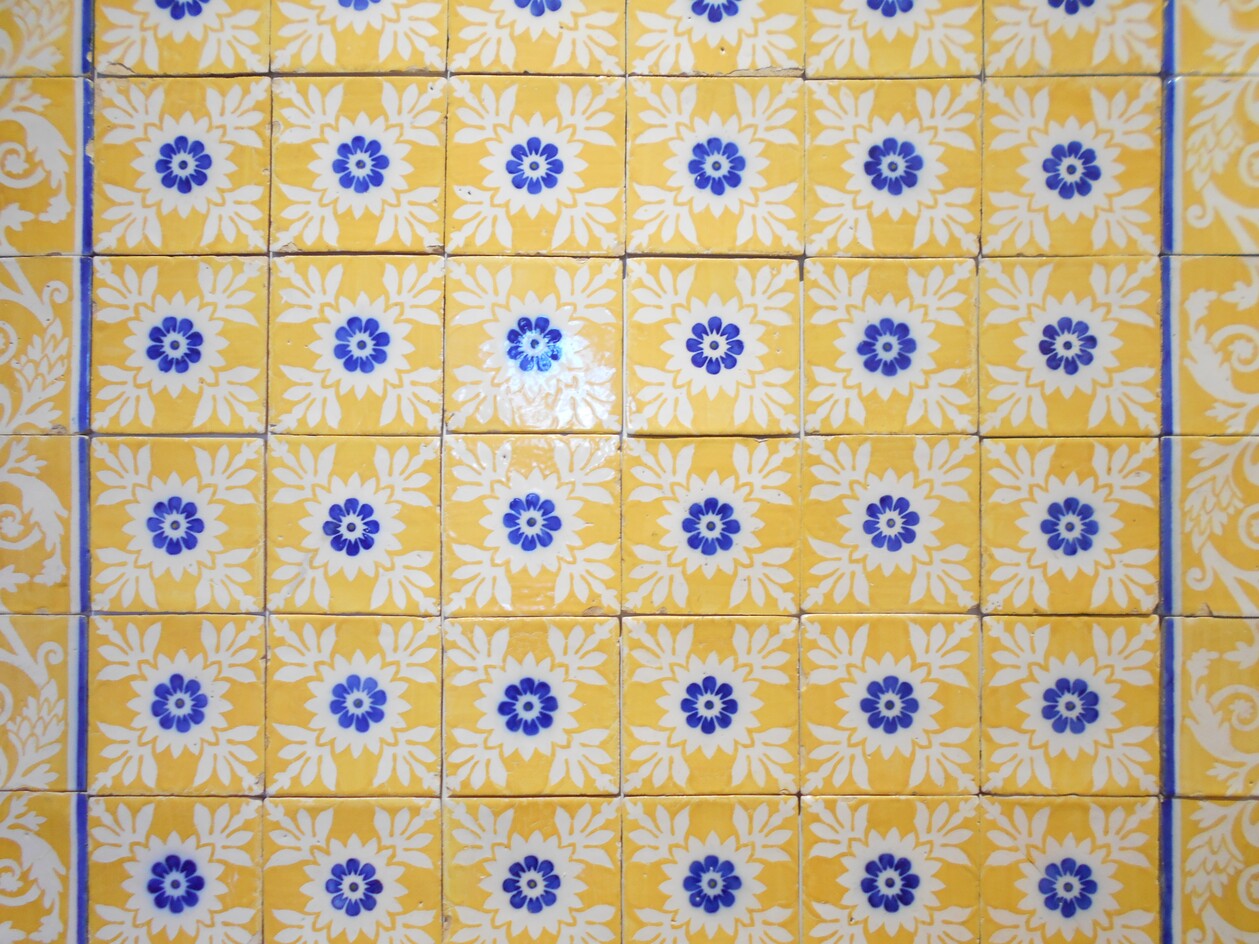 Capa proteção de livros personalizada Azulejos
