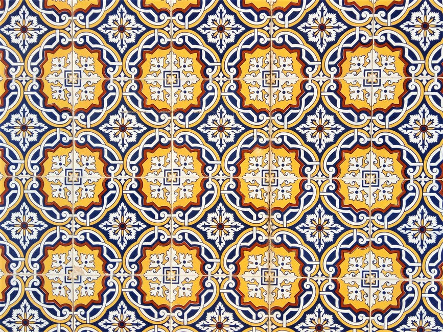 Capa proteção de livros personalizada Azulejos