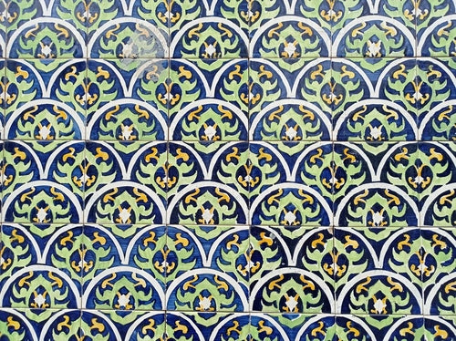 Capa proteção de livros personalizada Azulejos