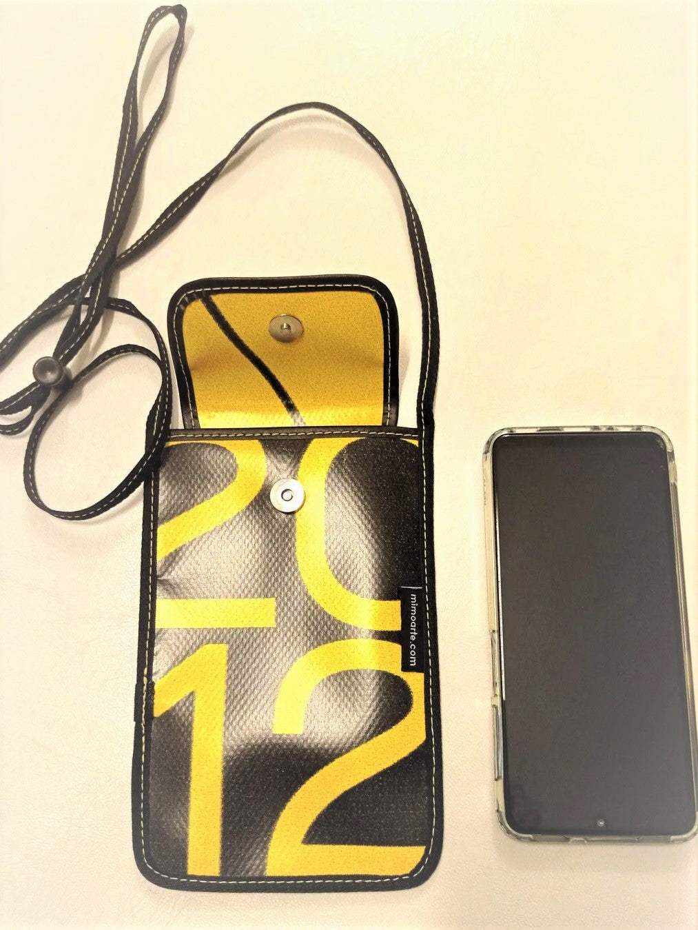 Bolsa para telemóvel em lona de PVC