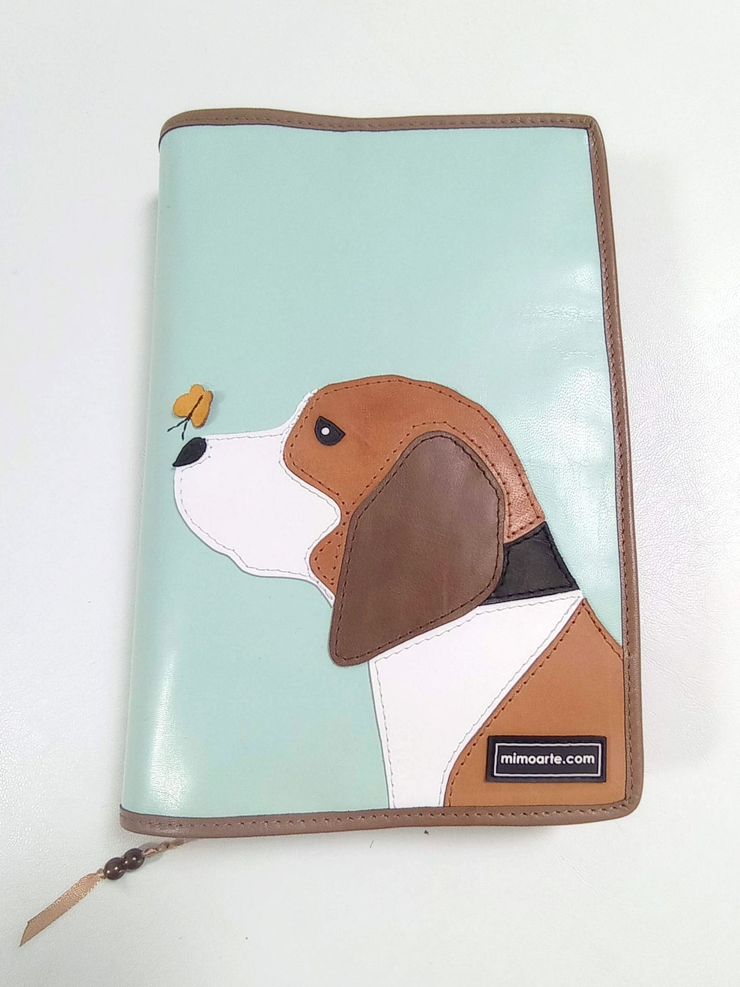 Capa de proteção de livros em pele