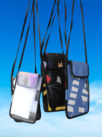 Bolsa para telemóvel em lona de PVC