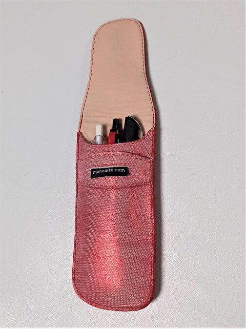 Leather pencil holder