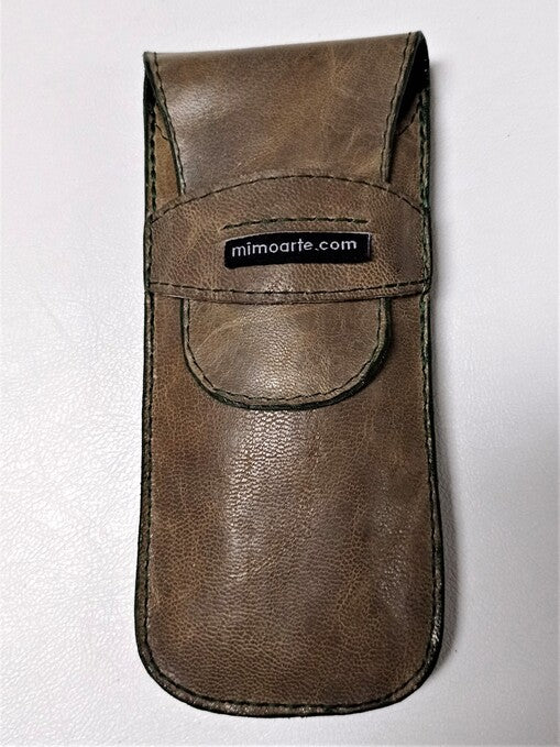 Leather pencil holder
