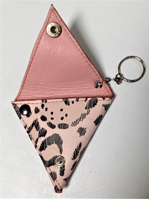 Porta-moedas Triângulo Pele