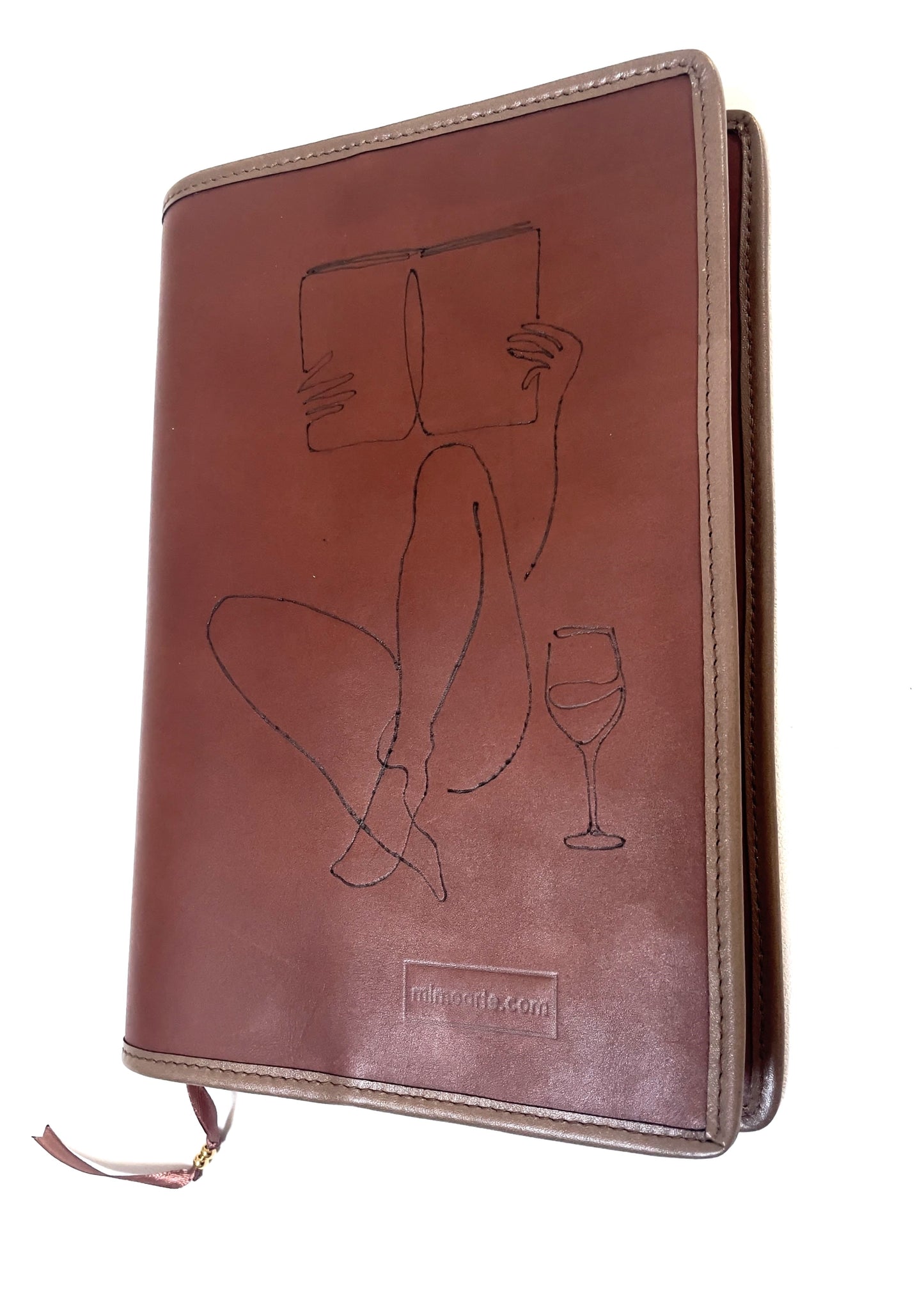 Capa  de proteção de livros em pele