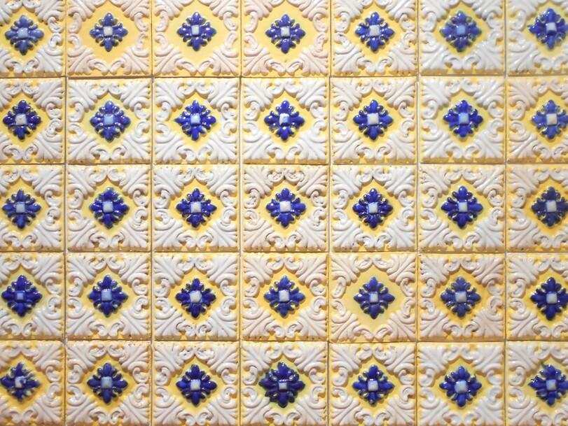 Capa proteção de livros personalizada Azulejos