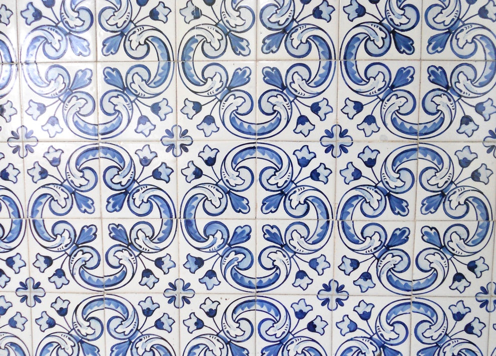 Capa proteção de livros personalizada Azulejos